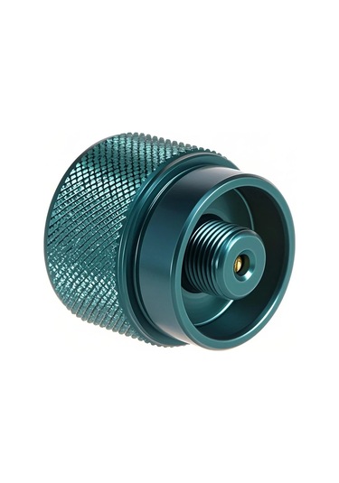 Symbee Lixada Kamp Çalışanı Gaz Depolama Adaptörü - 1l Tankı Lindal Valfli Kasserole'ye Dönüştürücü, Otomatik Kapanma Özelliği Gümüş