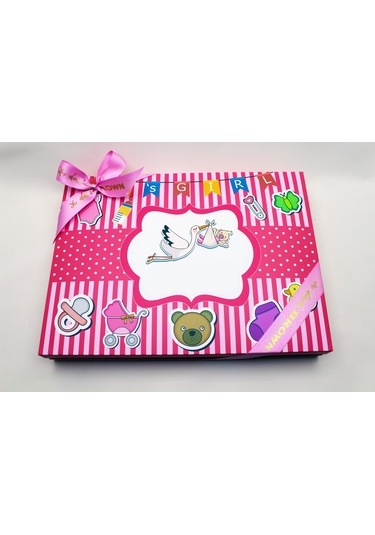 Dark Brown Hoşgeldin Bebek Kız Çoçuk Çikolatası 48 Adet Sargılı Dolgulu