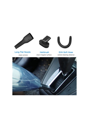 Springsun Araba Elektrikli Süpürgesi El Tipi Elektrikli Süpürge Kablosuz Usb Hızlı Şarj Taşınabilir Ev Araba Islak Kuru Temizleme