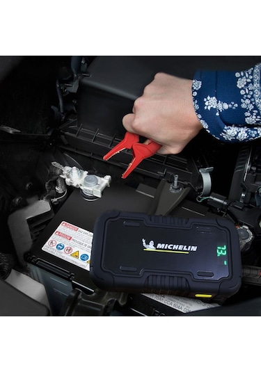 Michelin Mjs160 12volt 2000amp Lityum Polimer Akü Takviye + Powerbank + Led Lamba