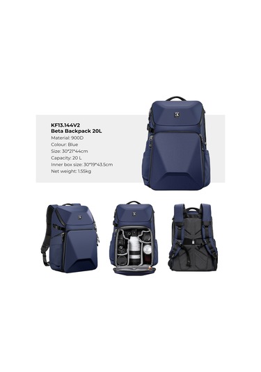 Springsun Dört Parçalı Set Sırt Çantası Büyük Kapasiteli Trend Günlük Çanta Sırt Çantası Seti Blue