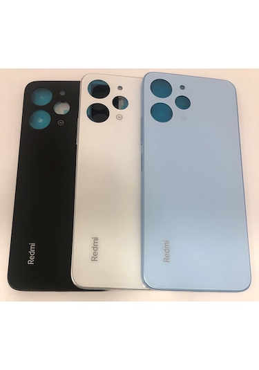 Xiaomi Redmi 12 Kasa Arka Kapak Pil Kapağı. - Siyah