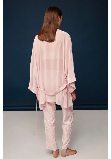 Bonnie&Clyde - Kadın Pudra Viskon Jakar 3 lü Takımı  30013 Pudra