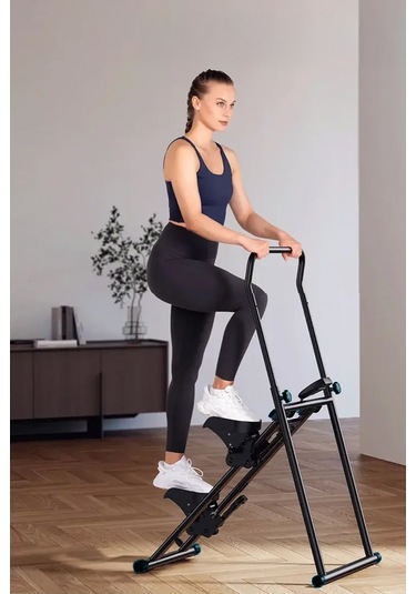 Robo Katlanabilir Dikey Tırmanma Egzersiz Aleti Yeni Versiyon Siyah