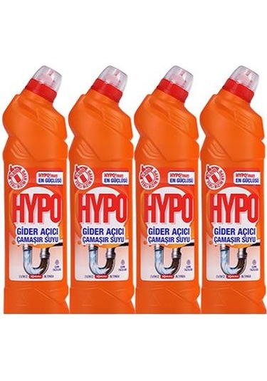 Hypo Gider Açıcı Çamaşır Suyu Çam Tazeliği 750 Gr X 4 Adet 4'lü Set