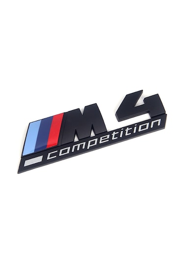 Bmw M4 Competition Bagaj Yazısı Siyah Renk - Bmw M4 Competition T