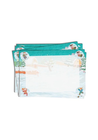 Gen-of Kar Tatili Temalı 27x36 Karton İlkokul Yatay Karne Kabı 1 Adet