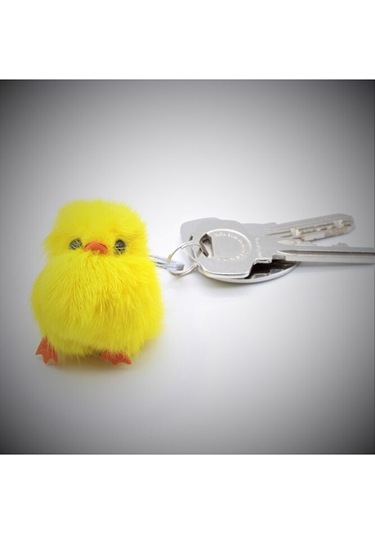 Sarı Civciv Peluş Anahtarlık Çanta Aksesuarı Süs