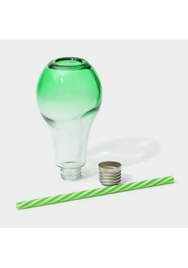 Dolana 280 Ml Pipetli Ve Kapaklı Bardağın Kavanozu, Karışık 139713320 Gri