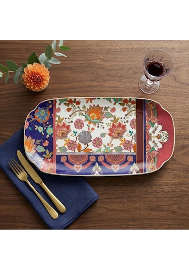Lucky Art Etro Bone Oval Tabak 37 Cm Lyhd 776 Çok Renkli