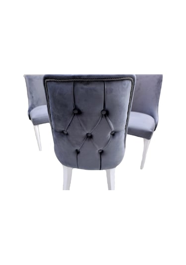 Bengimobilya Sandalye Papel Model Kayın Torna Retro Ayak Babyfac Antrasit Kapi