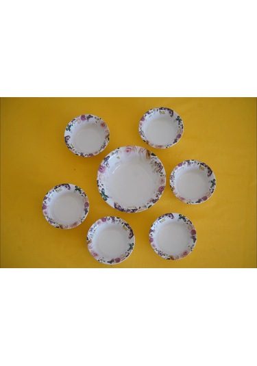 Dijital Baskılı 7'li Çerezlik Kase Çok Renkli