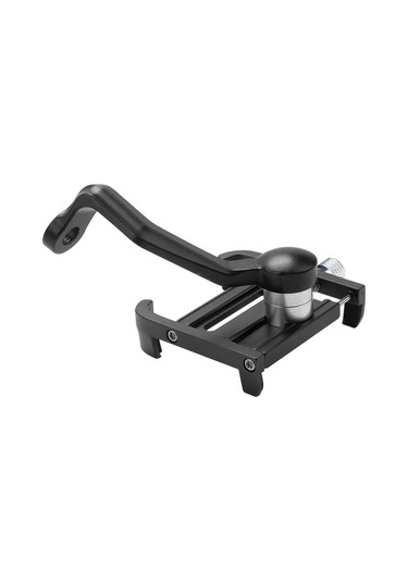 Agr03 K07 Alüminyum Alaşımlı 360 Dönen Motosiklet Cep Telefonu Tutucu Standı - Siyah