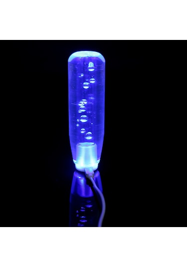 Symbee Araba Led Kristal Vites Kolu 15cm Mavi, Kolay Kurulum, Modern Araç İç Dizaynı, Universal Uyumlu Vites Kolu Mavi