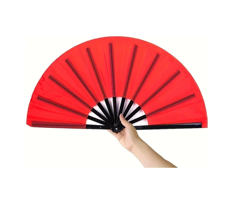 Chuangyinshop Klasik Kung Fu Fanu - Katlanır Kare Tai Chi Ve Dans İçin Kırmızı Hediyelik