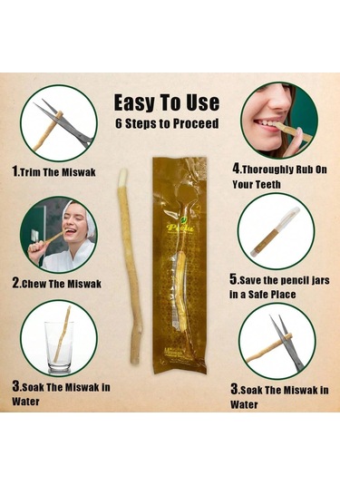 Yuqing 1 Adet Taşınabilir Kutu + 2 Adet Miswak Seti Diş Fırçası