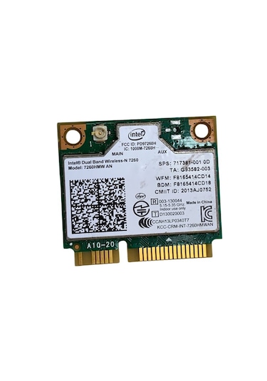 Intel Dual Band Wireless-n 7260 7260hmw Wifi + Bluetooth Kart 300 Mbps Mini Pcıe