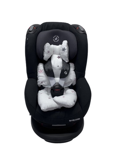 Ezh Collection 8011 Müslin Puset ve Oto Koltuğu Minderi Beyaz-Pembe