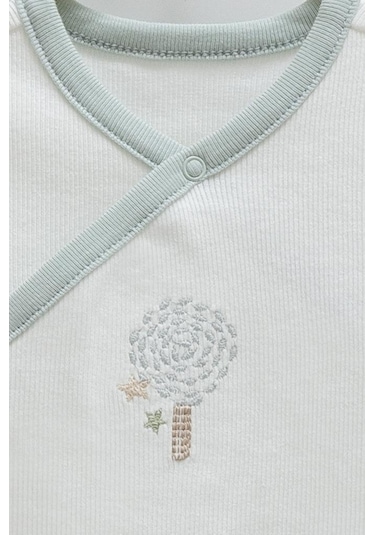 Caramell %100 Pamuk Hello Forest 2'li Bebek Body Crml.be1954 Yeşil
