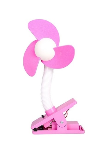 Taşınabilir Arabası Fan 360 Derece Klip Mini Fan Dj42vx Pembe