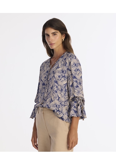 Yargıcı Regular V Yaka Uzun Kol Bluz 25kkbl6029x 004 Lacivert