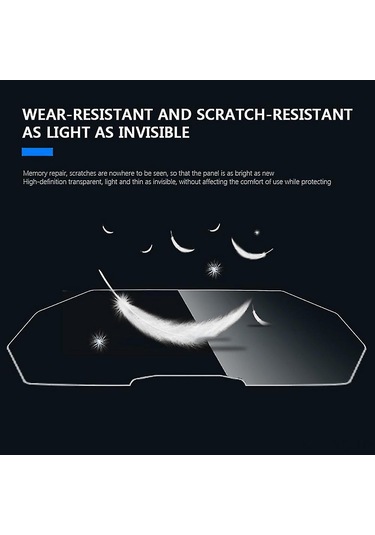 Yunboo Yamaha Tracer 700/7 2020+ İçin Tpup Cluster Ekran Koruyucu Filmi - Kırılma, Isı Ve Gürültü Koruma, Kolay Kurulum - 2 Adet