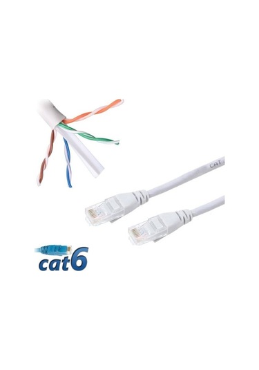 Cat6 60 Cm Hazır İnternet Network Ethernet Kablosu
