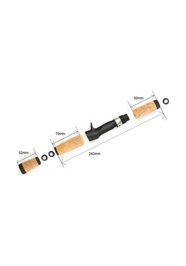 Shineyee Aa Kork Malzeme Olta Kolu Kolu Seti, Dıy Liyue Olta Kolu Kork Kolu Seti, Hafif Ve Dayanıklı, Dış Mekan Aktivitesi İçin Uygun, Numara 5