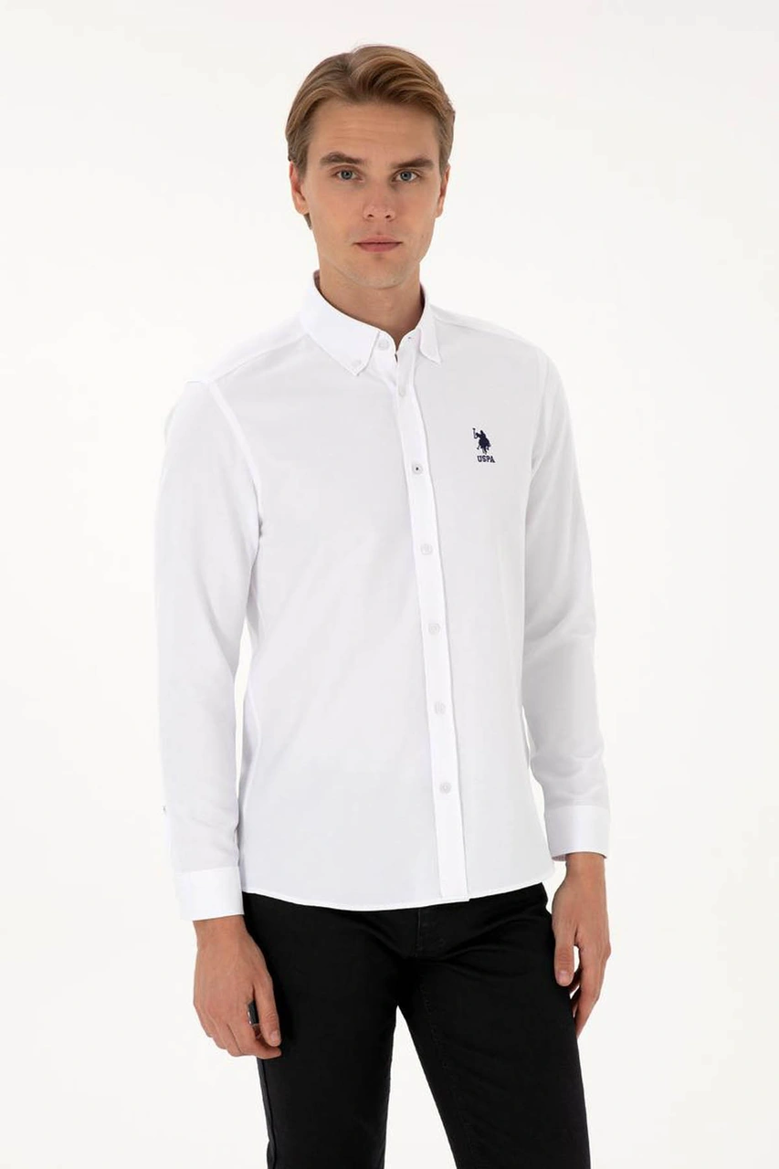 U.s. Polo Assn. Nova025k Beyaz Erkek Gömlek 2225592 Beyaz