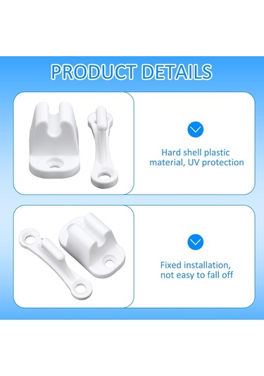 Karavan Ve Karavan İçin 2 Adet Kapı Kilidi 35 Mm Ve 48 Mm Montaj Delikleriyle Uyumlu Karavan Aksesuarları Bölmeler İçin Beyaz Kilit Takviye