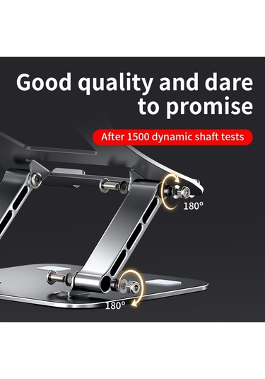 N16 Ayarlanabilir Masaüstü Isı Dağıtımı Dizüstü Standı Katlanabilir Alüminyum Alaşımlı Dizüstü Bilgisayar Yükseltici Tutucu