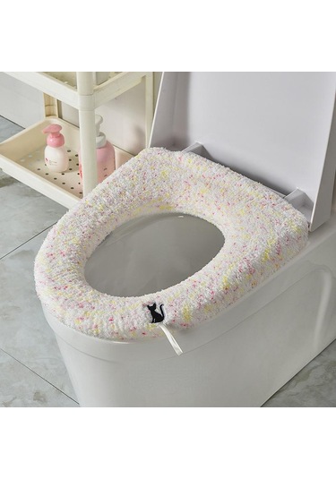 Pembe Klozet Mat Evrensel Ev Kış Tuvalet Koltuk Minderi Tuvalet Kapağı Yıkanabilir