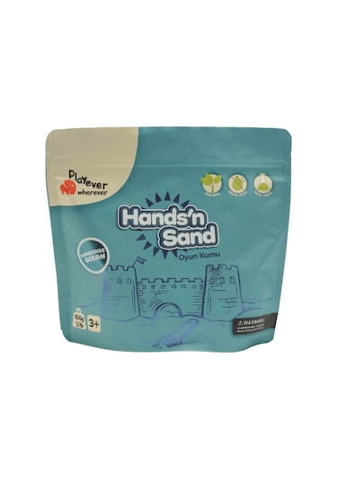 Playever Hands'n Sand Doğal Kinetik Oyun Kumu 500gr - Mavi MAVİ