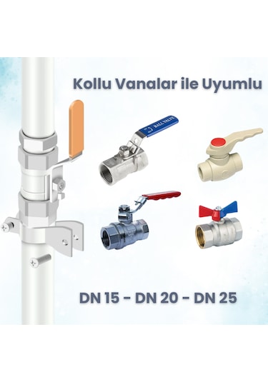 Zigbee Pilli Su Gaz Vana Kontrolcüsü Tuya, Smart Life Uyumlu