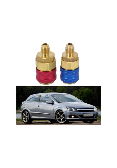 Adet. Araba Ac R134a Yüksek Düşük Kırmızı Mavi Yan Hızlı Konnektörler