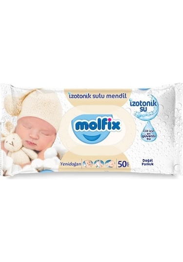 Molfix Islak Havlu Mendil Izotonik Yeni Doğan 6 Lı Set 50 Yaprak