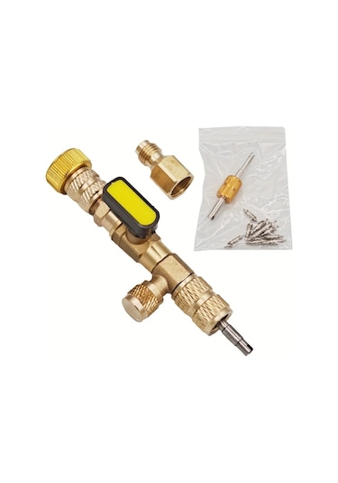 Dashanshop Sarı R410a R134a R22 R12 R32 Klips Vana Aleti 1/4 Ve 5/16 Soğutma Klima Ekipmanları