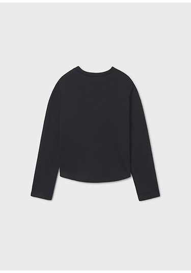 Mayoral Siyah Kız Çocuk Sweatshirt 7423 Siyah