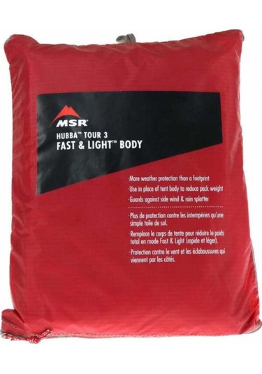 Msr Body Hubba Tour 3 Kişilik Çadır Tabanlığı Red Çok Renkli