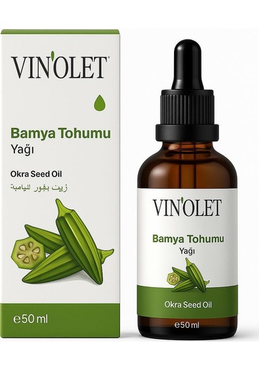 Vinolet Soğuk Sıkım Bamya Tohumu Yağı 50 Ml
