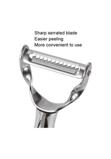 Cbtx 304 Paslanmaz Çelik Soyma Bıçağı Çok Fonksiyonlu Soyucu Meyve Ve Sebze Kazıyıcı Soyma Tırtıklı