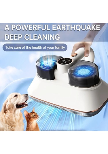 Honeybeeshop El Tipi Süper Güçlü Kablosuz Yatak Vakumu Tip B Usb Şarjlı Evcil Hayvan Tüyü Temizleyici