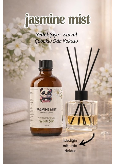 Rosie Jasmine Mist Çubuklu Oda Kokusu Yedek Şişe 250 Ml Reed Diffuser Refill Fresh