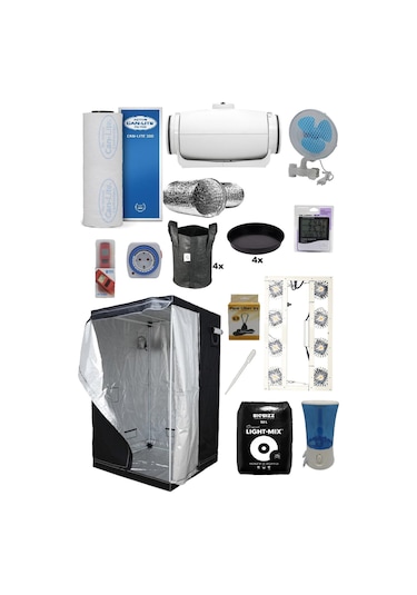 80x80x180 Bitki Yetiştirme Kabin Seti Pro