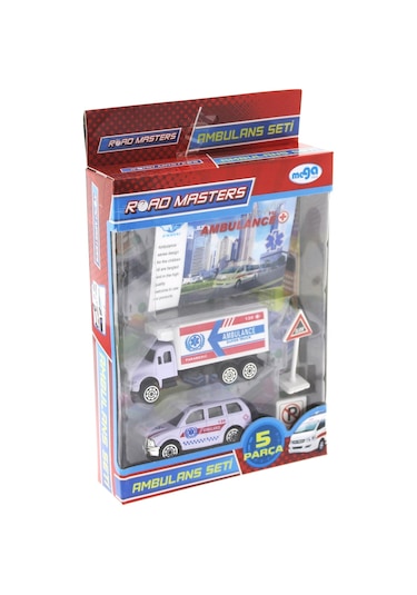 Mega Metal Ambulans Seti 5 Parça