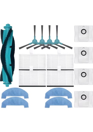 Junzhuodianpu Conga 2499 Ultra Home Advanced / Atvel Smartgyro R80 Elektrikli Süpürge Ana Fırça, Yan Fırçalar, Hepa Filtre, Paspas Toz Torbası Junzhuodianpu Conga 2499 Ultra Home Advanced / Atvel Smartgyro R80 Elektrikli Süpürge Ana Fırça, Yan Fırçalar, Hepa Filtre, Paspas Toz Torbası