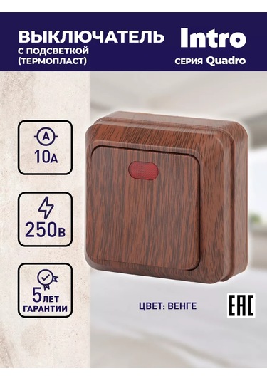 Intro Aydınlatmalı Tekli Anahtar 123805943