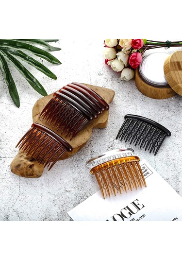 Shineyee 12 Adet Plastik Dalgalı Dişli Saç Tarzı, Fincan Desenli Saç Aksesuarı, Evde Ve Özel Etkinlikler İçin Uygun, Basit Ve Pratik Tasarım