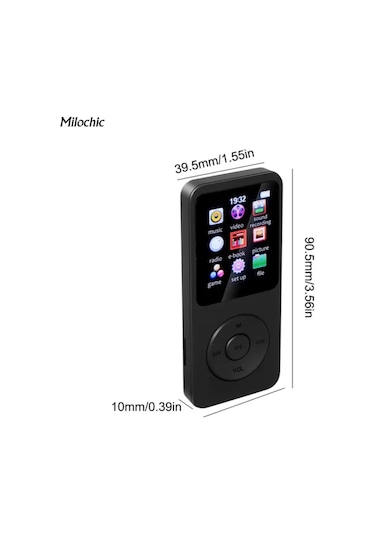 Lemestar Milochic Ry1224070 Bluetooth Hi-fi Müzik Çalar Siyah