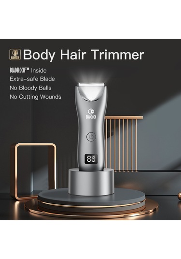 Gajeena Erkek Vücut Tıraş Makinesi - Ipx7 Su Geçirmez, Led Aydınlatmalı, 500mah Pil, 2 Taraklı 3-12mm 1 Saat